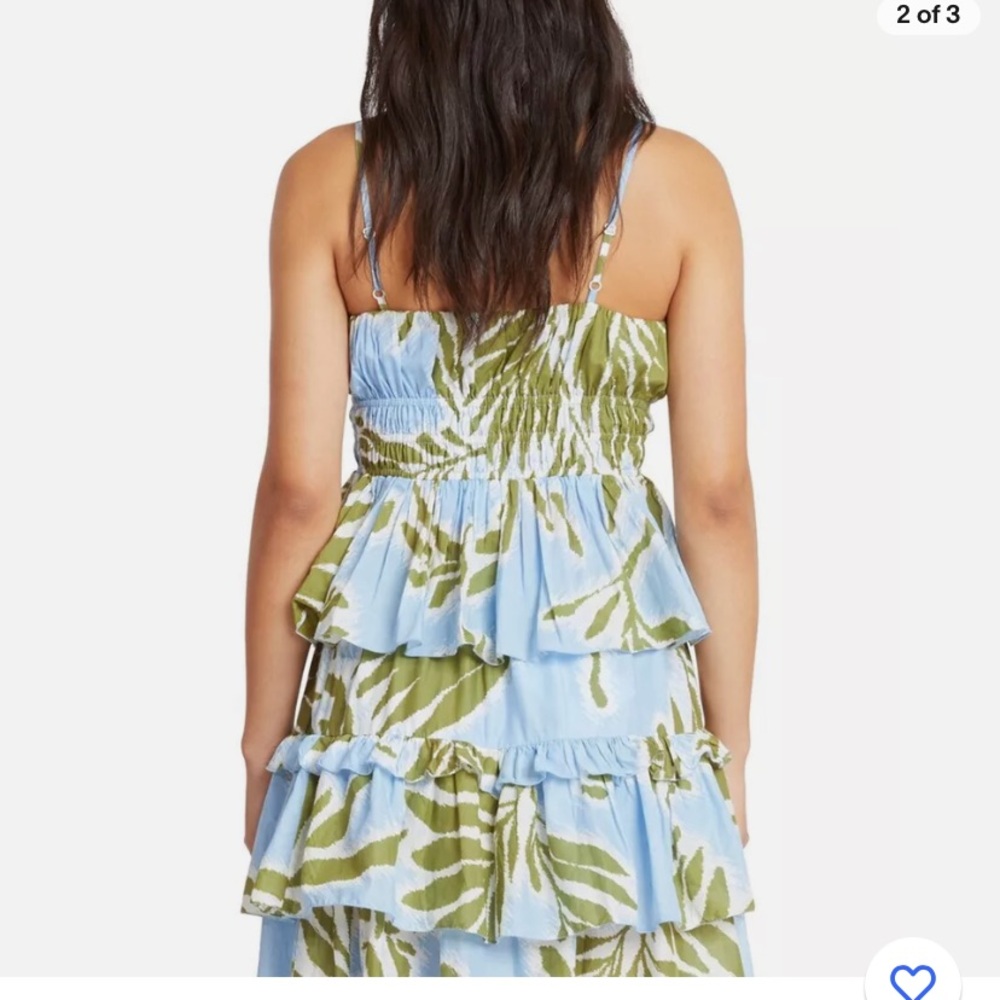 Tanya Taylor‎ Polina Top and Hazelle Skirt Matching Set Tropical Print Size: 1X - Picture 4 of 9